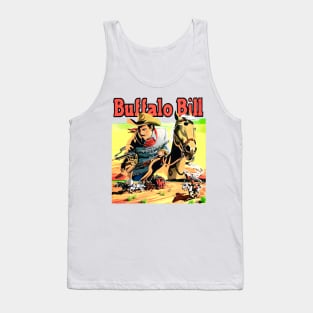 Buffalo Bill Western Robbery Cowboy Retro Comic Tank Top